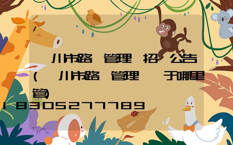 銀川市路燈管理處招標公告(銀川市路燈管理處屬于哪里管)