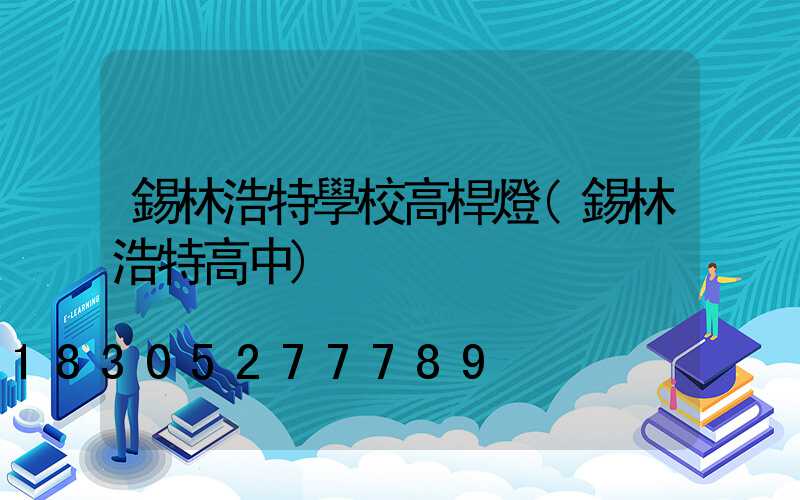 錫林浩特學校高桿燈(錫林浩特高中)