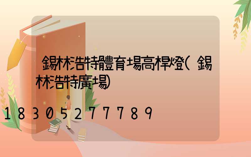 錫林浩特體育場高桿燈(錫林浩特廣場)