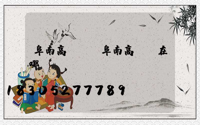 阜南高桿燈(阜南高桿燈在哪)