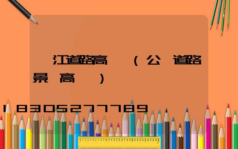 陽江道路高桿燈(公園道路景觀高桿燈)