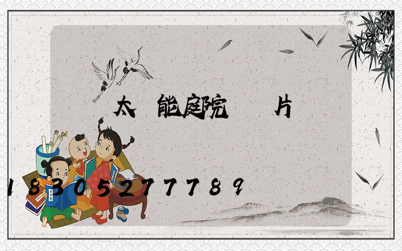 雙頭太陽能庭院燈圖片