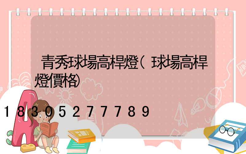 青秀球場高桿燈(球場高桿燈價格)