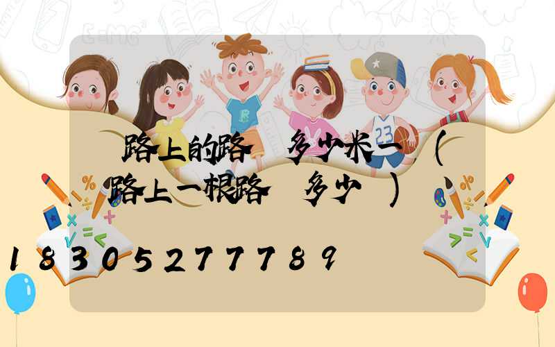 馬路上的路燈多少米一個(馬路上一根路燈多少錢)