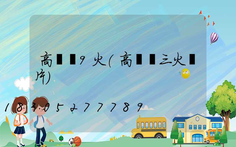 高桿燈9火(高桿燈三火圖片)