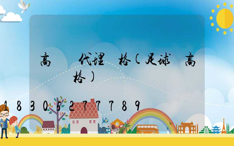 高桿燈代理價格(足球場高桿燈價格)