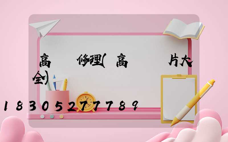 高桿燈修理(高桿燈圖片大全)