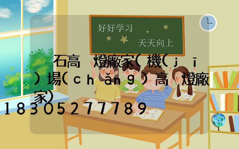 黃石高桿燈廠家(機(jī)場(chǎng)高桿燈廠家)