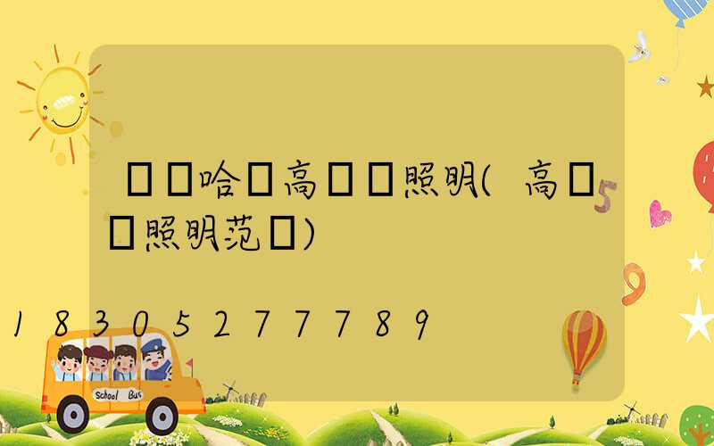 齊齊哈爾高桿燈照明(高桿燈照明范圍)